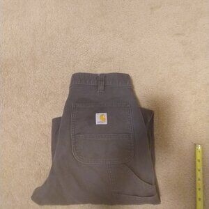 Vintage Carhartt DOUBLE FRONT knee UTILITY Jeans PANTs size 32 Grey